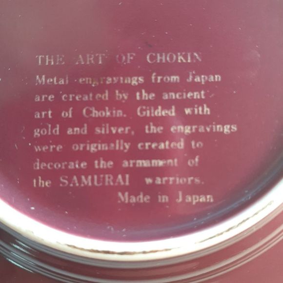 Art of Chokin Plate by Action made in Japan - Picture 4 of 5